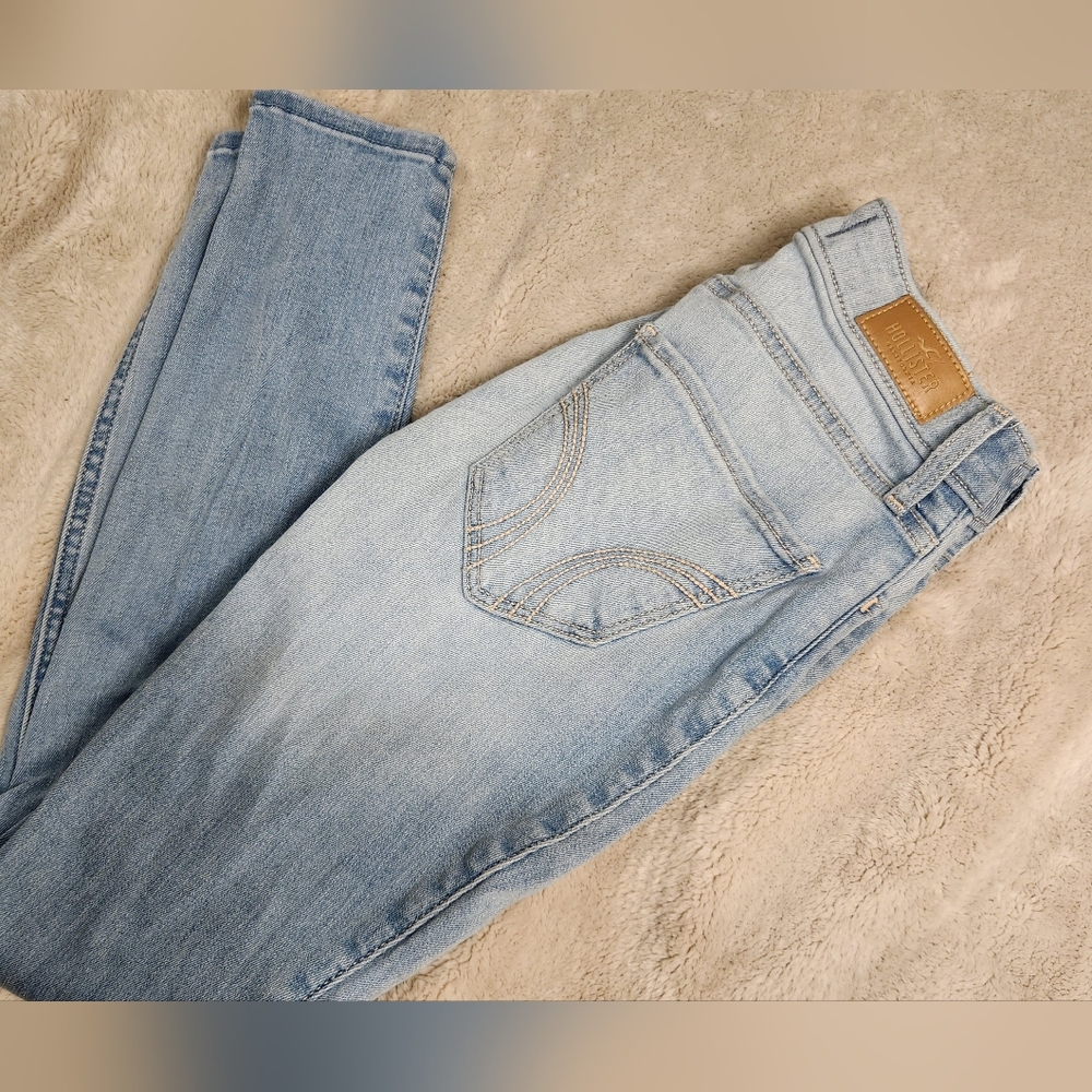 Womens Lot of 2 Hollister 0S Light Washed Skinny Denim Jeans
